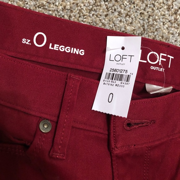 LOFT Legging pants size 0 - Picture 2 of 4